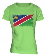 Namibia Distressed Flag Ladies T-Shirt