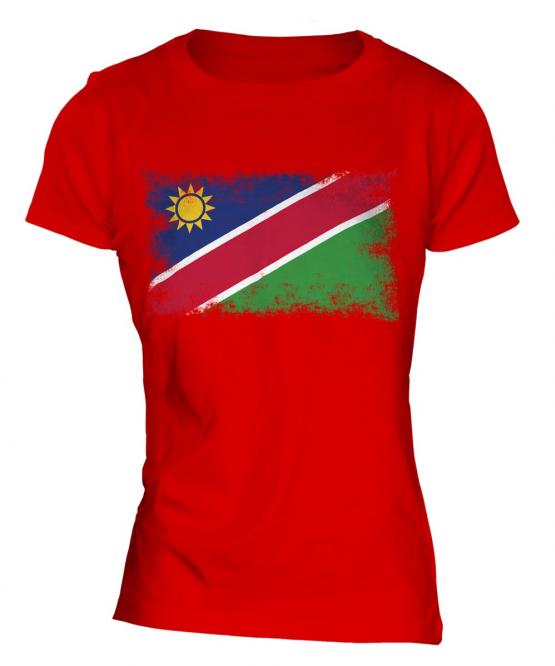 Namibia Distressed Flag Ladies T-Shirt
