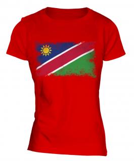 Namibia Distressed Flag Ladies T-Shirt