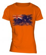 New Zealand Distressed Flag Ladies T-Shirt