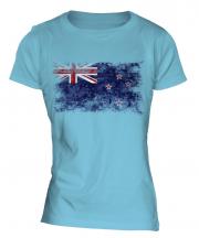 New Zealand Distressed Flag Ladies T-Shirt