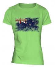 New Zealand Distressed Flag Ladies T-Shirt