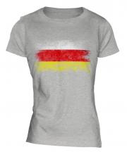 North Ossetia Distressed Flag Ladies T-Shirt