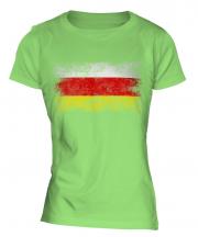 North Ossetia Distressed Flag Ladies T-Shirt
