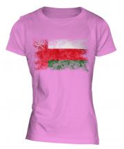 Oman Distressed Flag Ladies T-Shirt