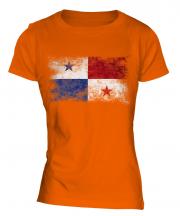Panama Distressed Flag Ladies T-Shirt
