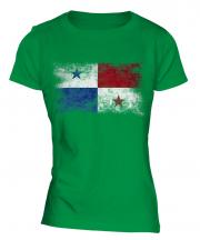 Panama Distressed Flag Ladies T-Shirt