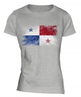 Panama Distressed Flag Ladies T-Shirt