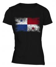 Panama Distressed Flag Ladies T-Shirt