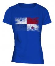 Panama Distressed Flag Ladies T-Shirt