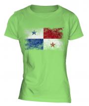 Panama Distressed Flag Ladies T-Shirt