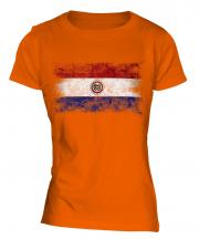 Paraguay Distressed Flag Ladies T-Shirt