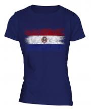 Paraguay Distressed Flag Ladies T-Shirt