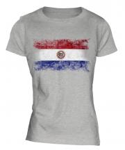Paraguay Distressed Flag Ladies T-Shirt