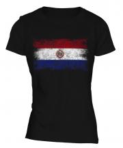 Paraguay Distressed Flag Ladies T-Shirt