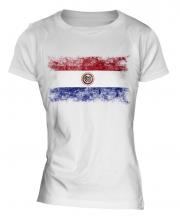 Paraguay Distressed Flag Ladies T-Shirt