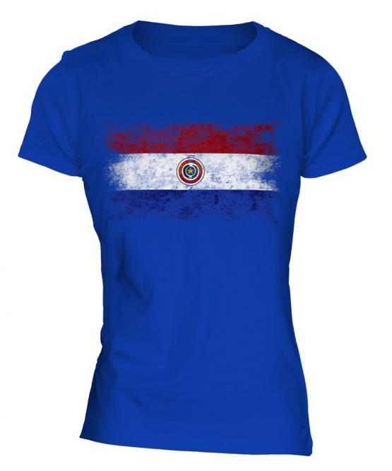 Paraguay Distressed Flag Ladies T-Shirt