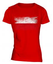 Poland Distressed Flag Ladies T-Shirt