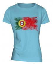 Puerto Rico Distressed Flag Ladies T-Shirt