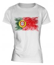 Puerto Rico Distressed Flag Ladies T-Shirt