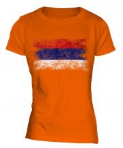 Republika Srpska Distressed Flag Ladies T-Shirt