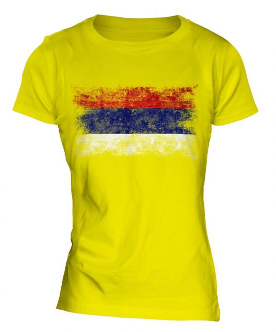 Republika Srpska Distressed Flag Ladies T-Shirt