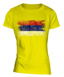 Republika Srpska Distressed Flag Ladies T-Shirt