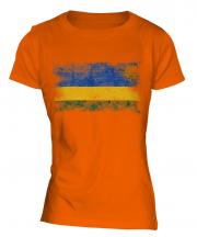 Rwanda Distressed Flag Ladies T-Shirt