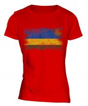 Rwanda Distressed Flag Ladies T-Shirt