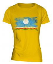 Sakha Republic Distressed Flag Ladies T-Shirt