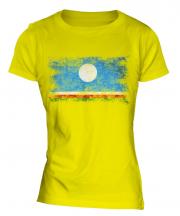 Sakha Republic Distressed Flag Ladies T-Shirt