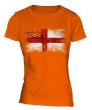 Sark Distressed Flag Ladies T-Shirt