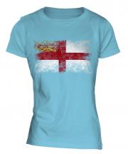 Sark Distressed Flag Ladies T-Shirt