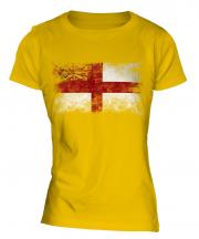 Sark Distressed Flag Ladies T-Shirt