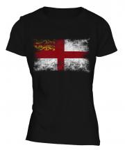 Sark Distressed Flag Ladies T-Shirt