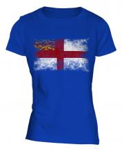 Sark Distressed Flag Ladies T-Shirt