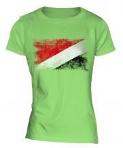 Sealand Distressed Flag Ladies T-Shirt