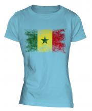 Senegal Distressed Flag Ladies T-Shirt