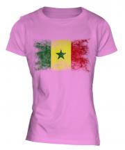 Senegal Distressed Flag Ladies T-Shirt