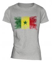 Senegal Distressed Flag Ladies T-Shirt