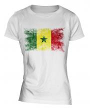 Senegal Distressed Flag Ladies T-Shirt