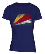 Seychelles Distressed Flag Ladies T-Shirt