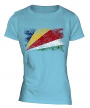 Seychelles Distressed Flag Ladies T-Shirt