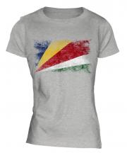 Seychelles Distressed Flag Ladies T-Shirt