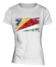Seychelles Distressed Flag Ladies T-Shirt