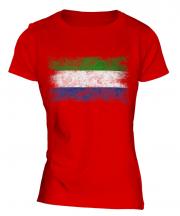 Sierra Leone Distressed Flag Ladies T-Shirt