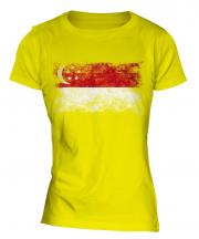 Singapore Distressed Flag Ladies T-Shirt
