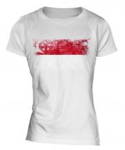 Singapore Distressed Flag Ladies T-Shirt