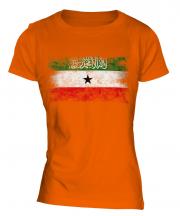 Somaliland Distressed Flag Ladies T-Shirt