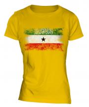 Somaliland Distressed Flag Ladies T-Shirt